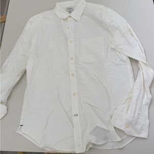 Club Monaco White Casual Button Down Shirt